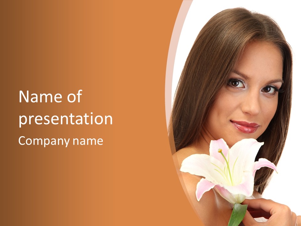 Sensuality Beauty Nature PowerPoint Template