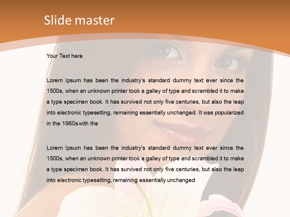 Sensuality Beauty Nature PowerPoint Template