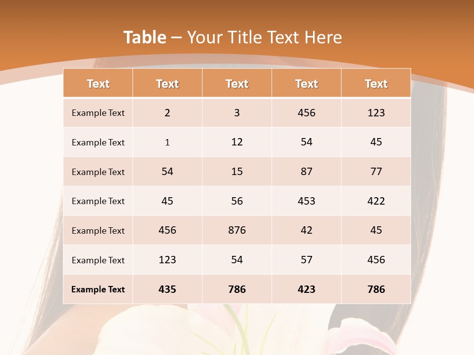 Sensuality Beauty Nature PowerPoint Template