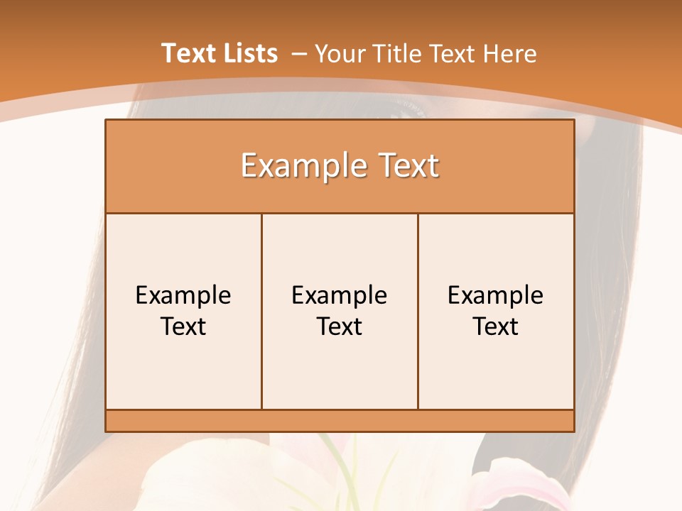 Sensuality Beauty Nature PowerPoint Template