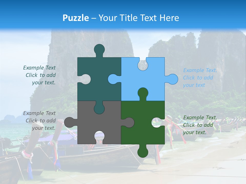 Tail Lagoon Thailand PowerPoint Template