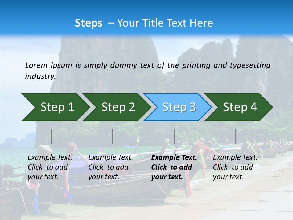 Tail Lagoon Thailand PowerPoint Template