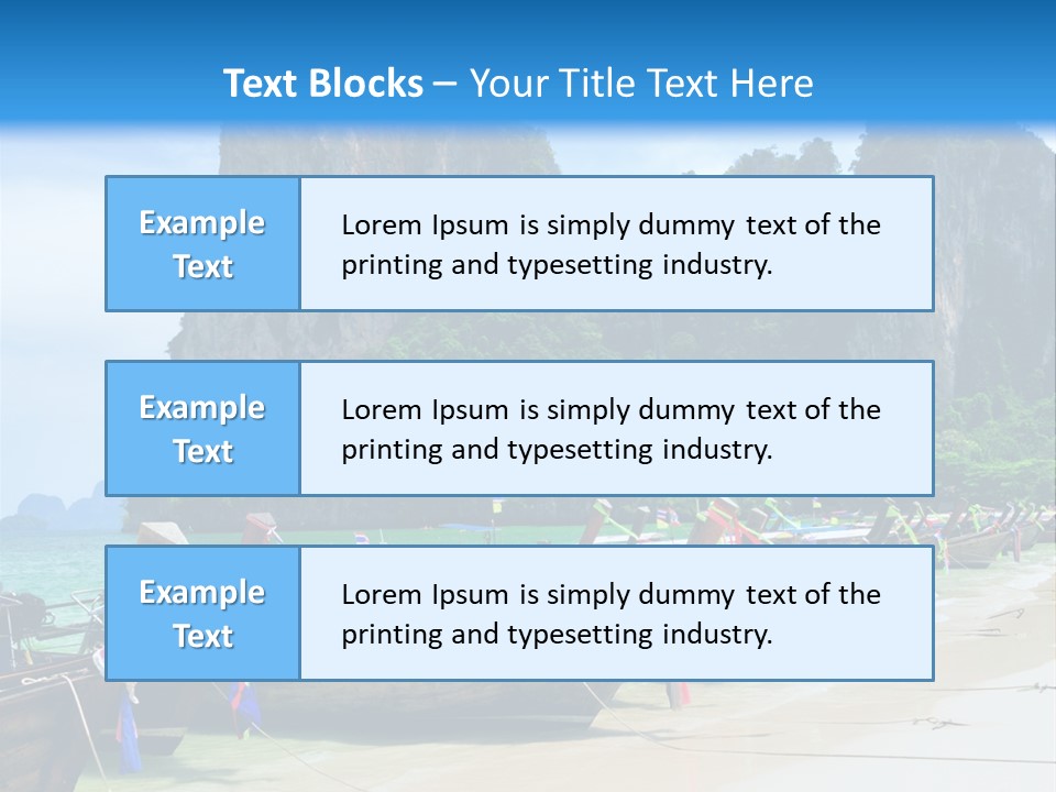 Tail Lagoon Thailand PowerPoint Template