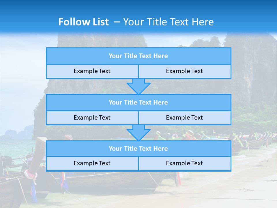 Tail Lagoon Thailand PowerPoint Template