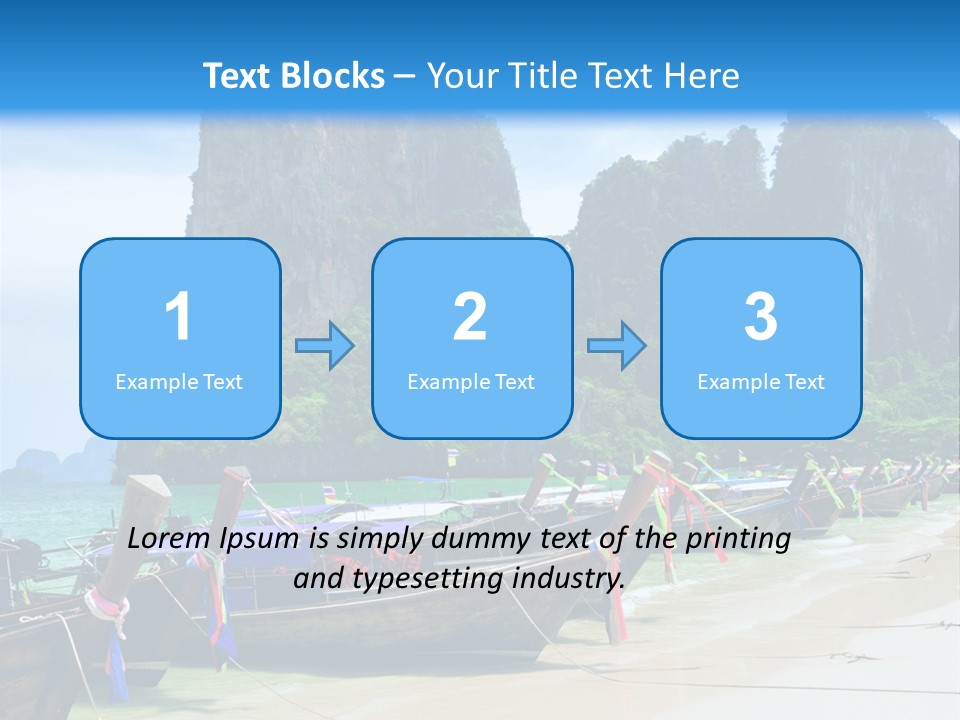 Tail Lagoon Thailand PowerPoint Template