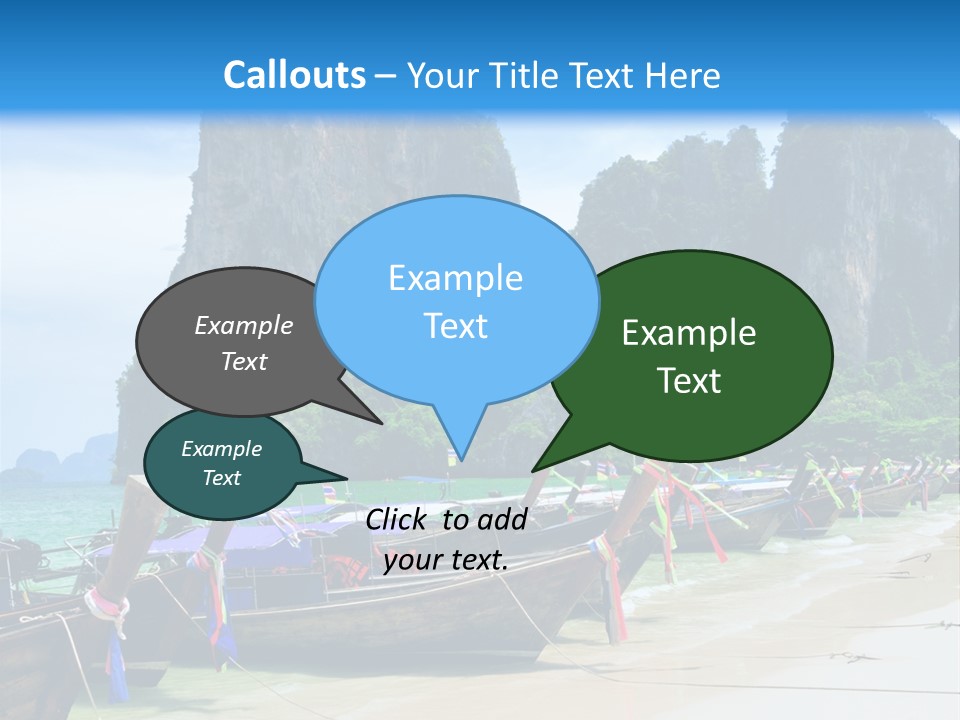 Tail Lagoon Thailand PowerPoint Template