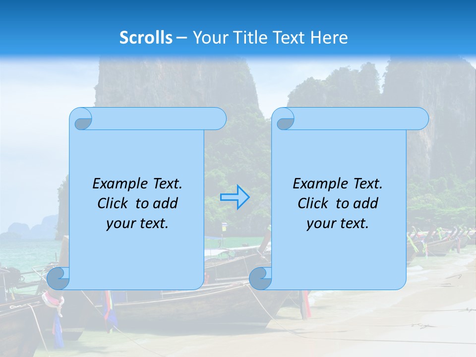 Tail Lagoon Thailand PowerPoint Template