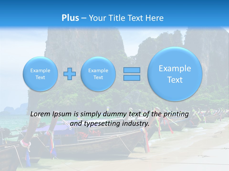 Tail Lagoon Thailand PowerPoint Template