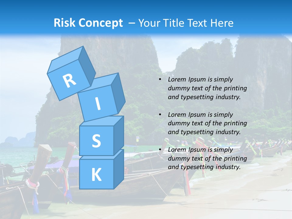 Tail Lagoon Thailand PowerPoint Template