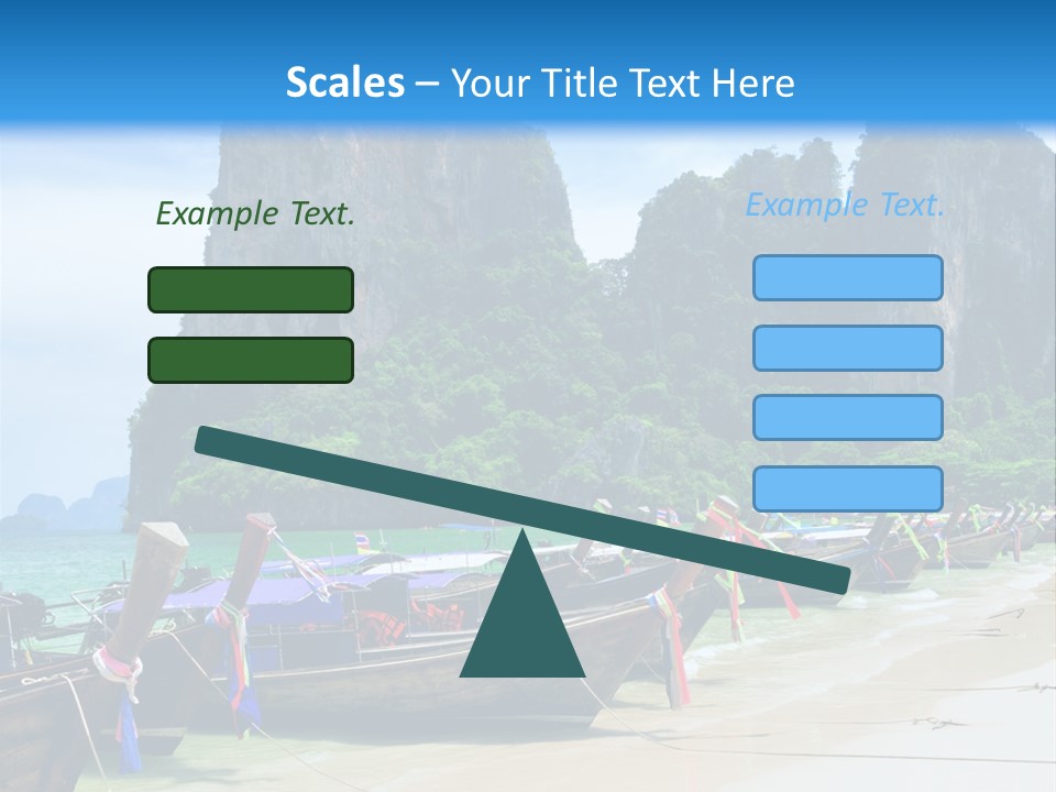 Tail Lagoon Thailand PowerPoint Template