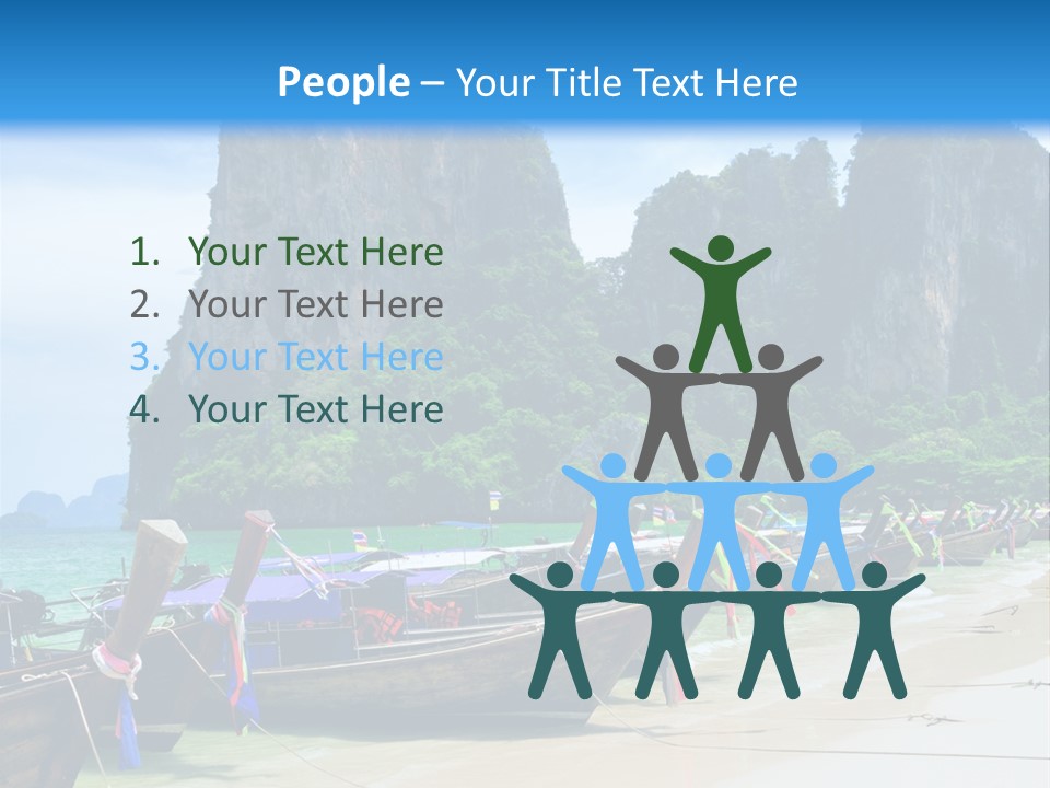 Tail Lagoon Thailand PowerPoint Template