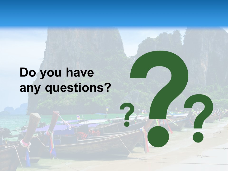 Tail Lagoon Thailand PowerPoint Template