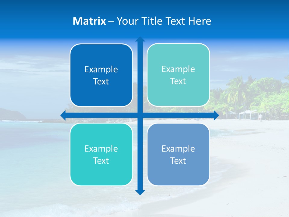 Cloud Tropical Landscape PowerPoint Template