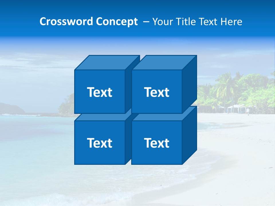 Cloud Tropical Landscape PowerPoint Template