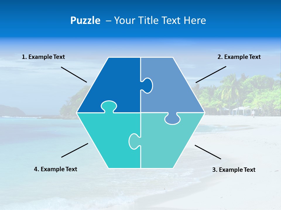 Cloud Tropical Landscape PowerPoint Template