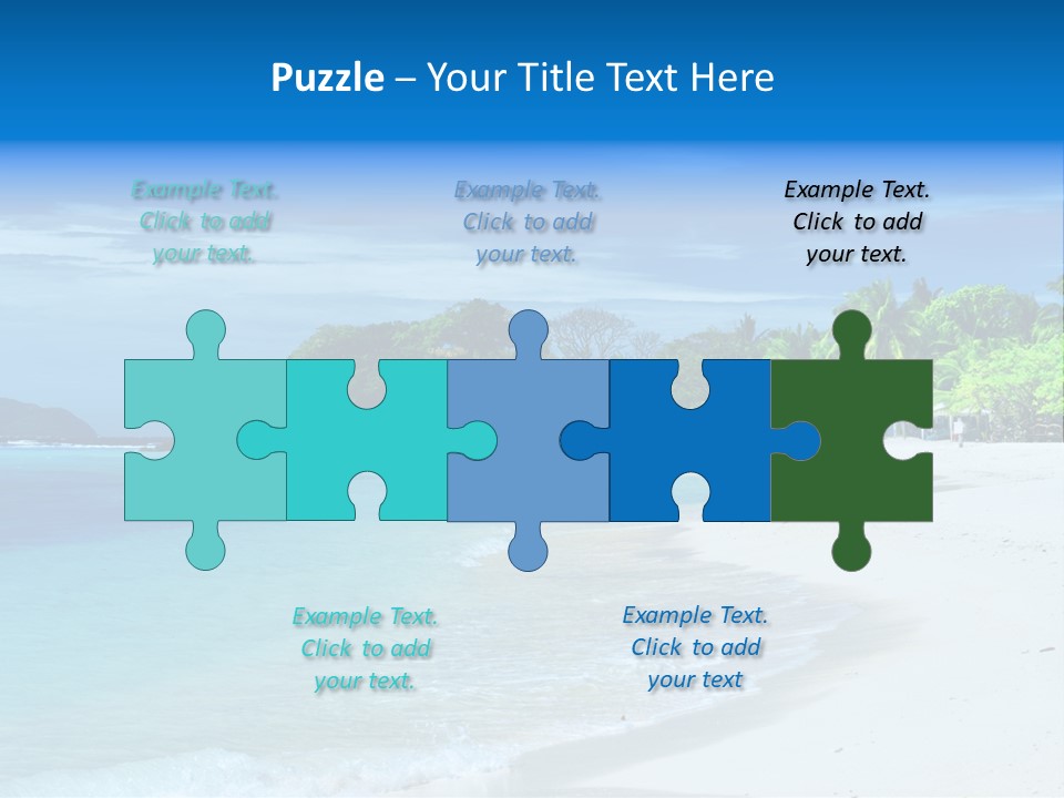 Cloud Tropical Landscape PowerPoint Template