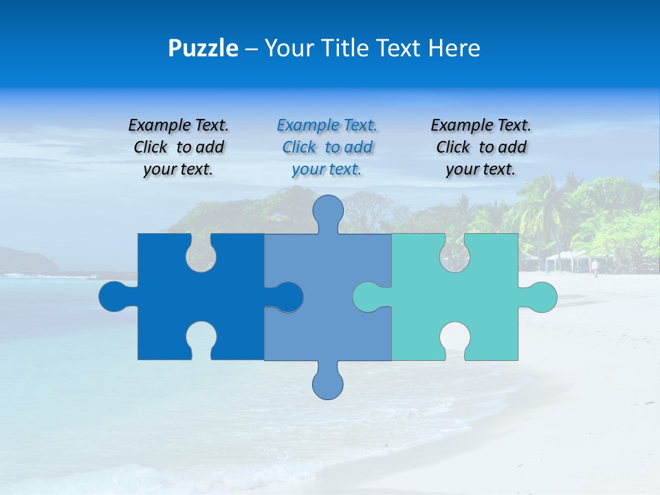 Cloud Tropical Landscape PowerPoint Template