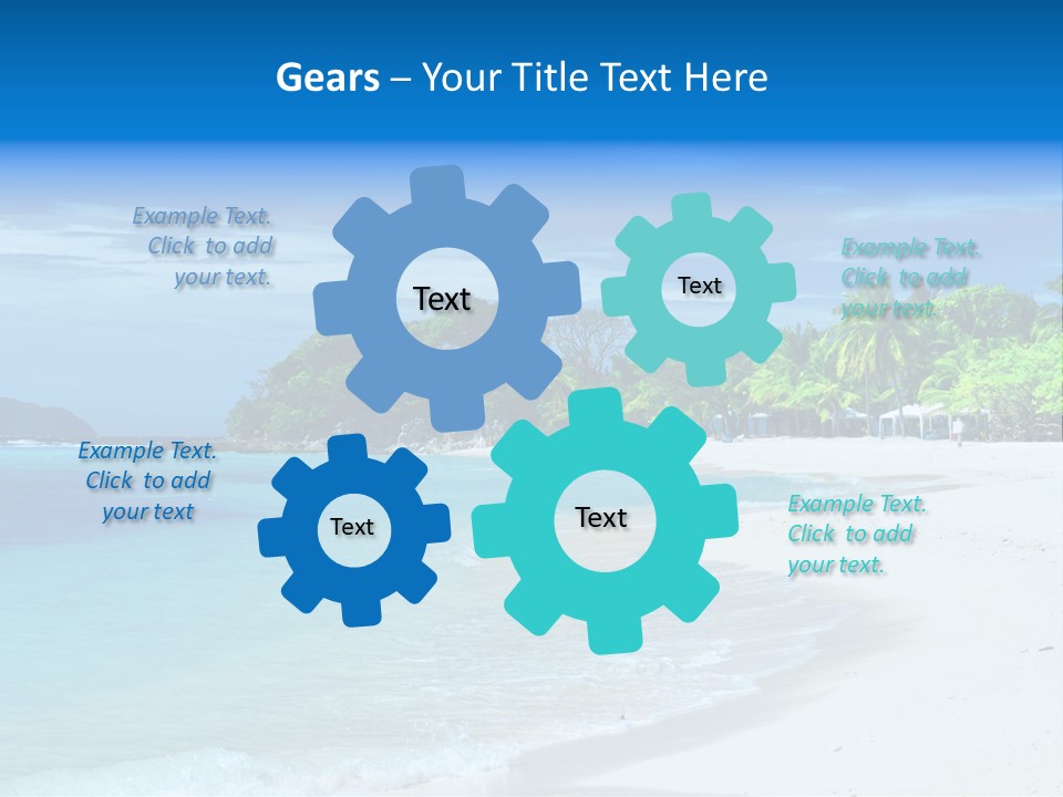 Cloud Tropical Landscape PowerPoint Template