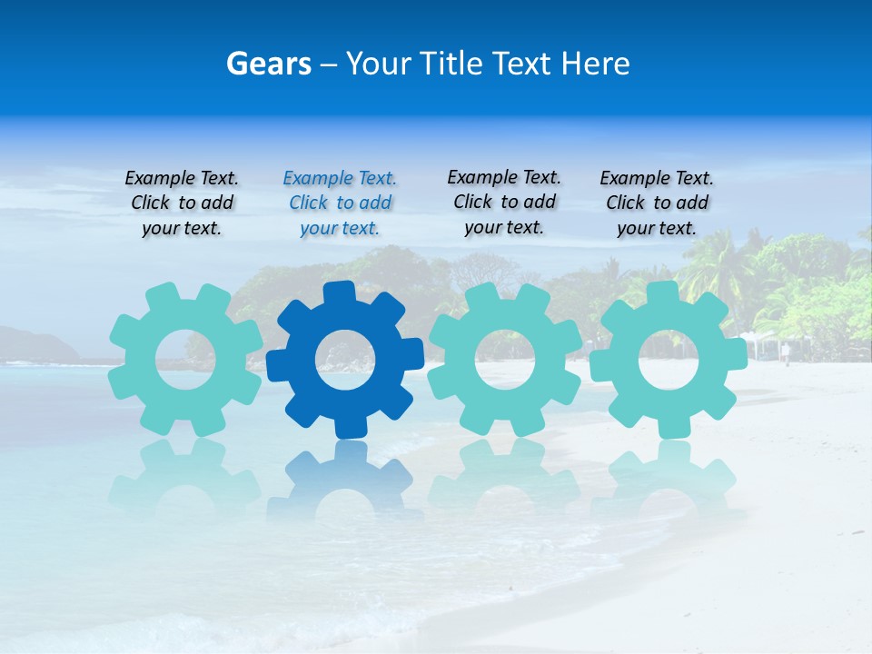 Cloud Tropical Landscape PowerPoint Template