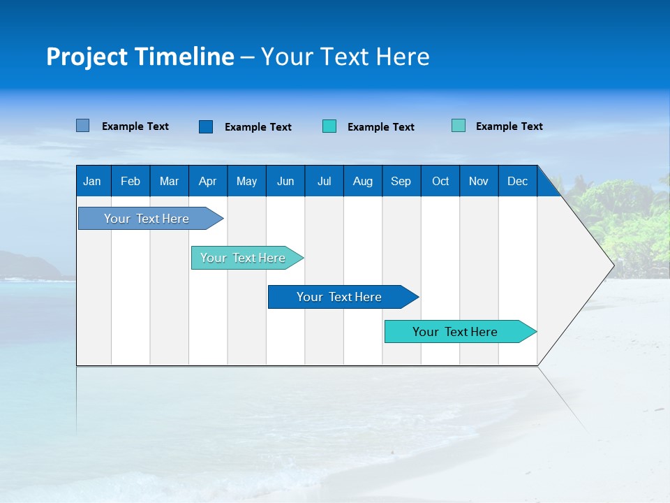 Cloud Tropical Landscape PowerPoint Template