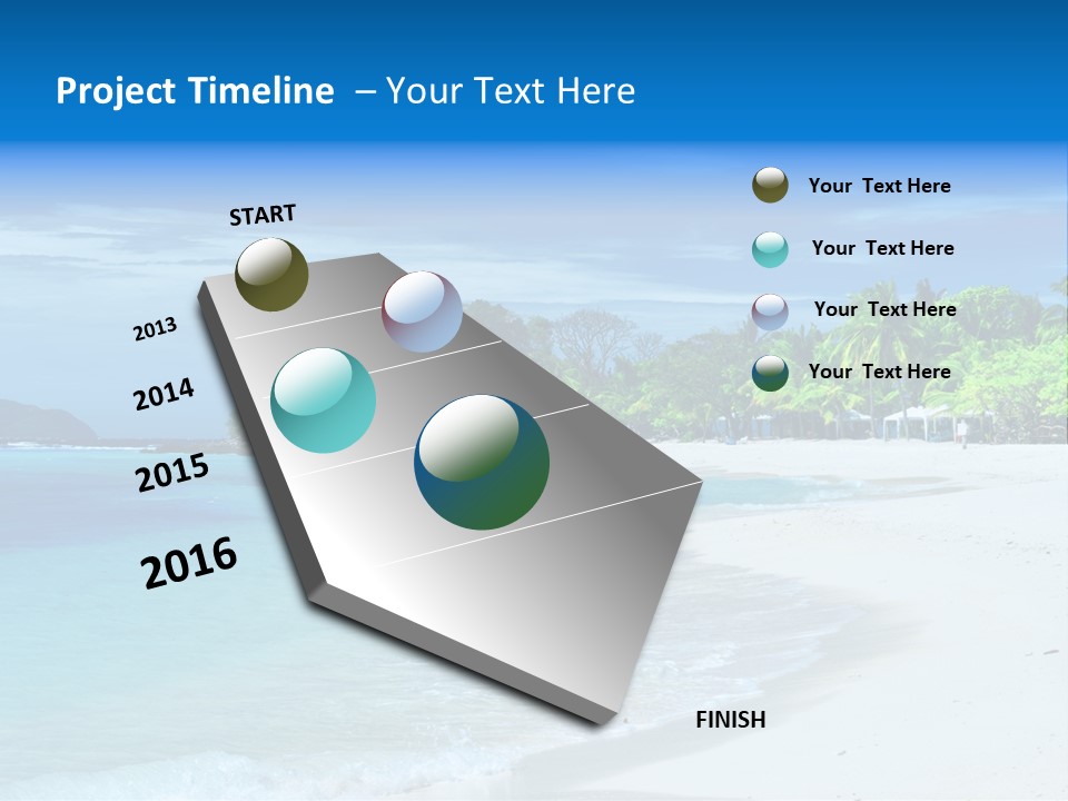 Cloud Tropical Landscape PowerPoint Template