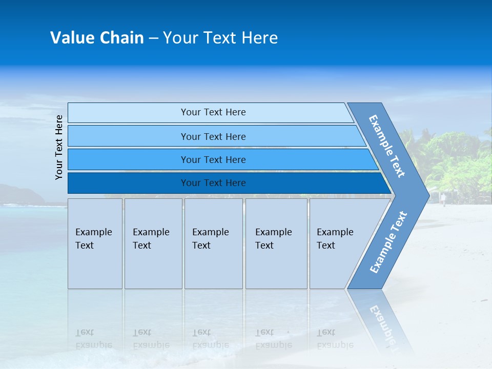 Cloud Tropical Landscape PowerPoint Template