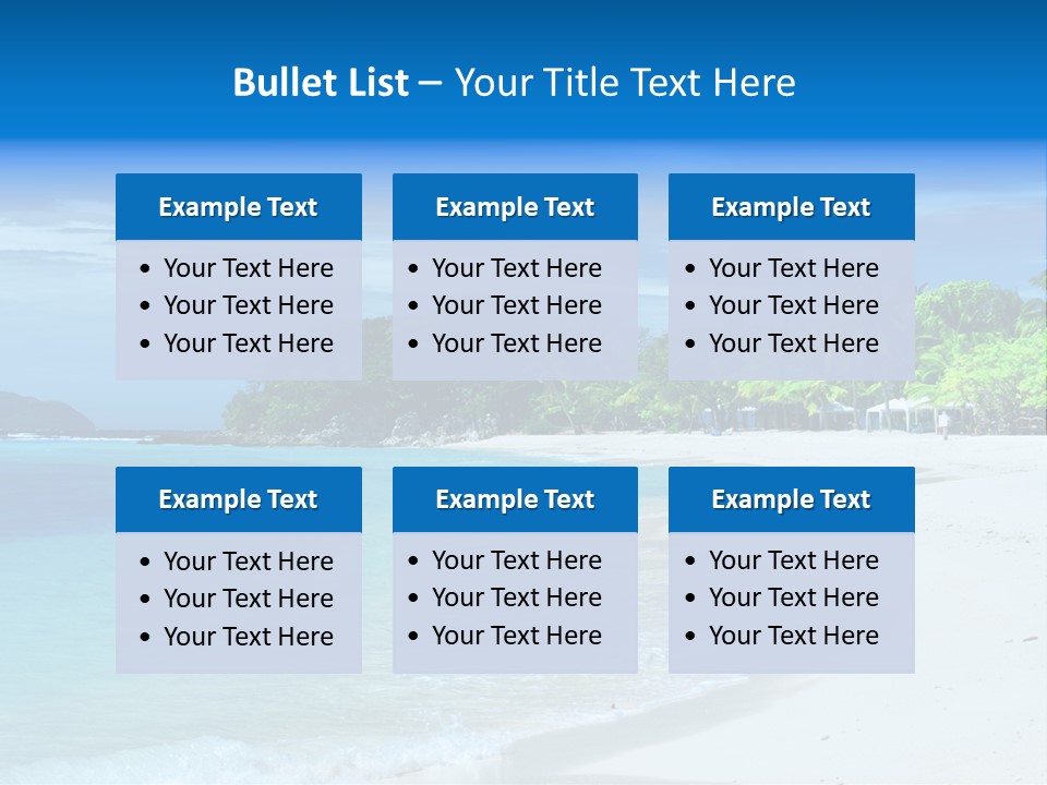 Cloud Tropical Landscape PowerPoint Template
