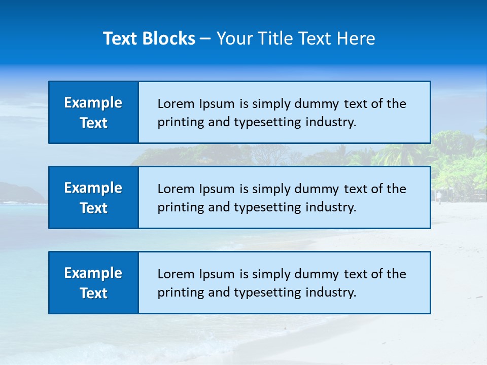 Cloud Tropical Landscape PowerPoint Template