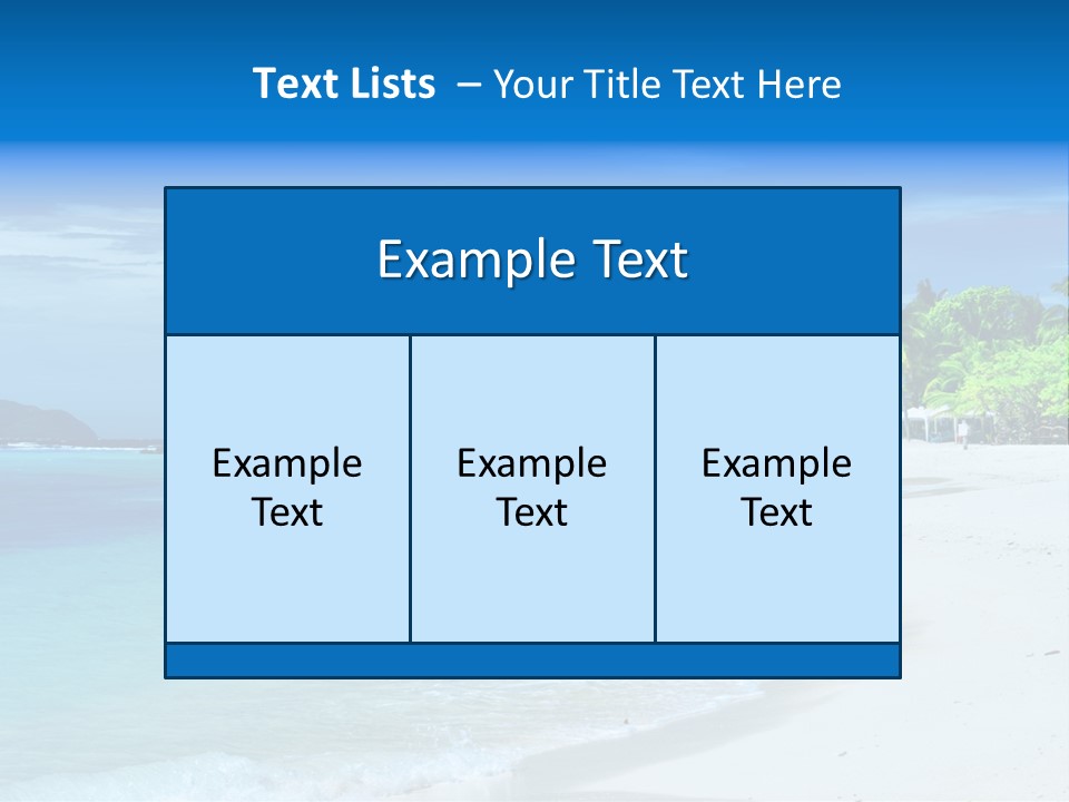 Cloud Tropical Landscape PowerPoint Template