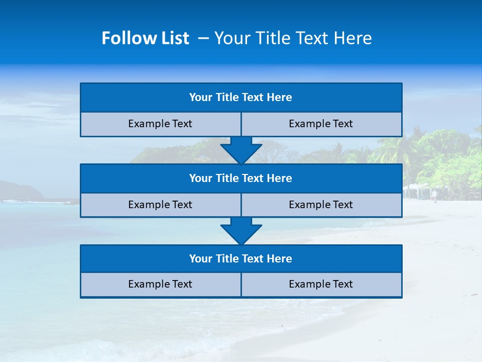 Cloud Tropical Landscape PowerPoint Template