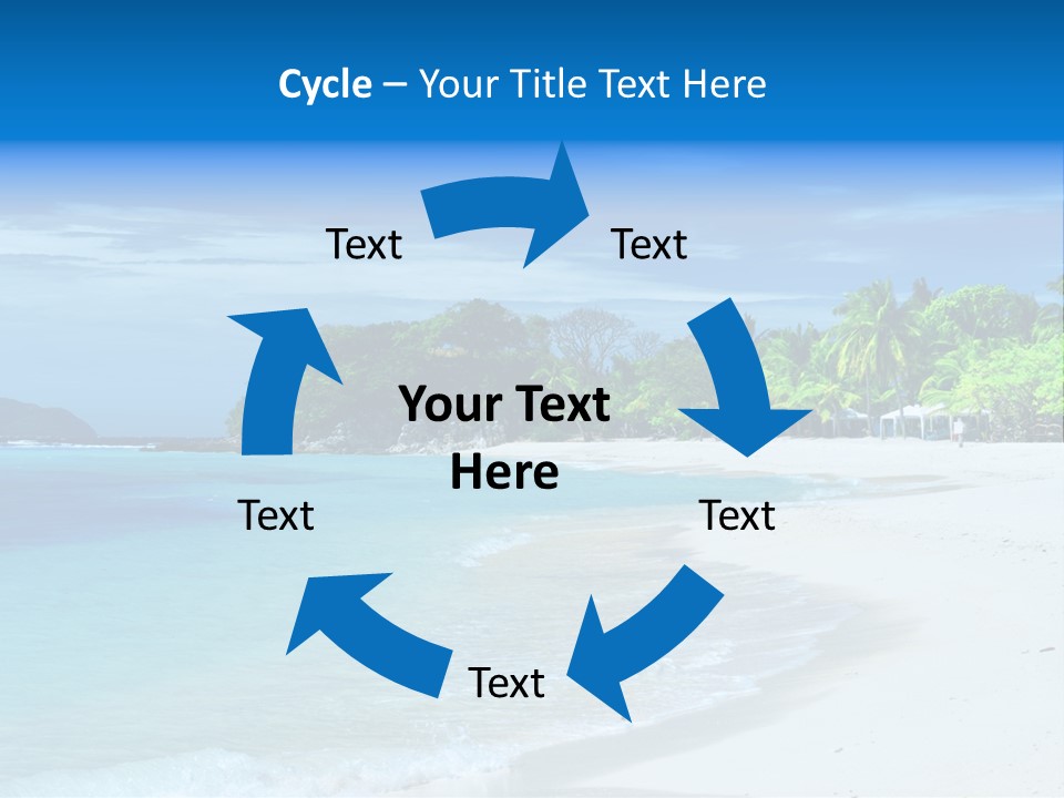 Cloud Tropical Landscape PowerPoint Template