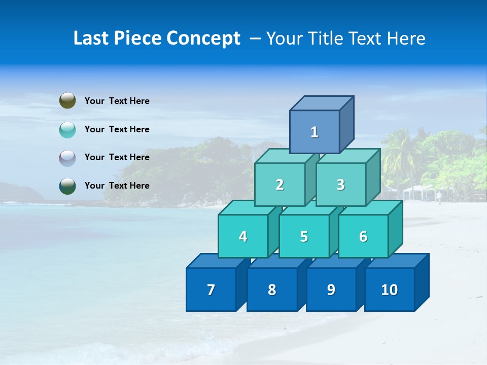 Cloud Tropical Landscape PowerPoint Template