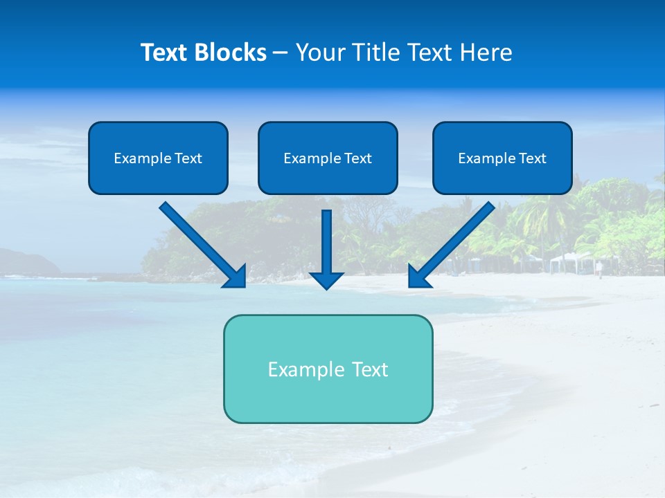 Cloud Tropical Landscape PowerPoint Template