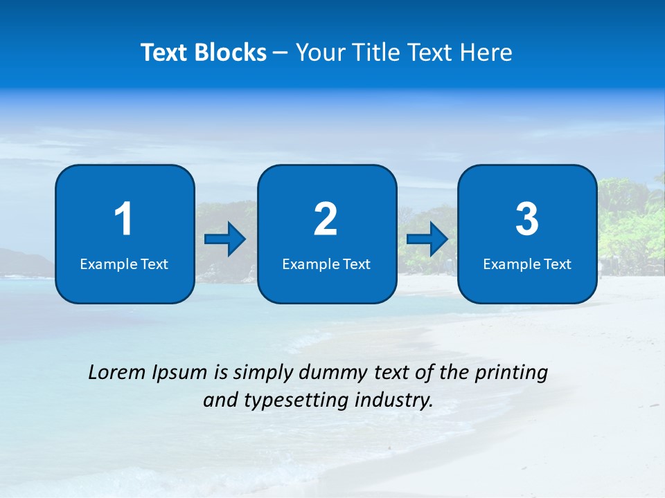 Cloud Tropical Landscape PowerPoint Template