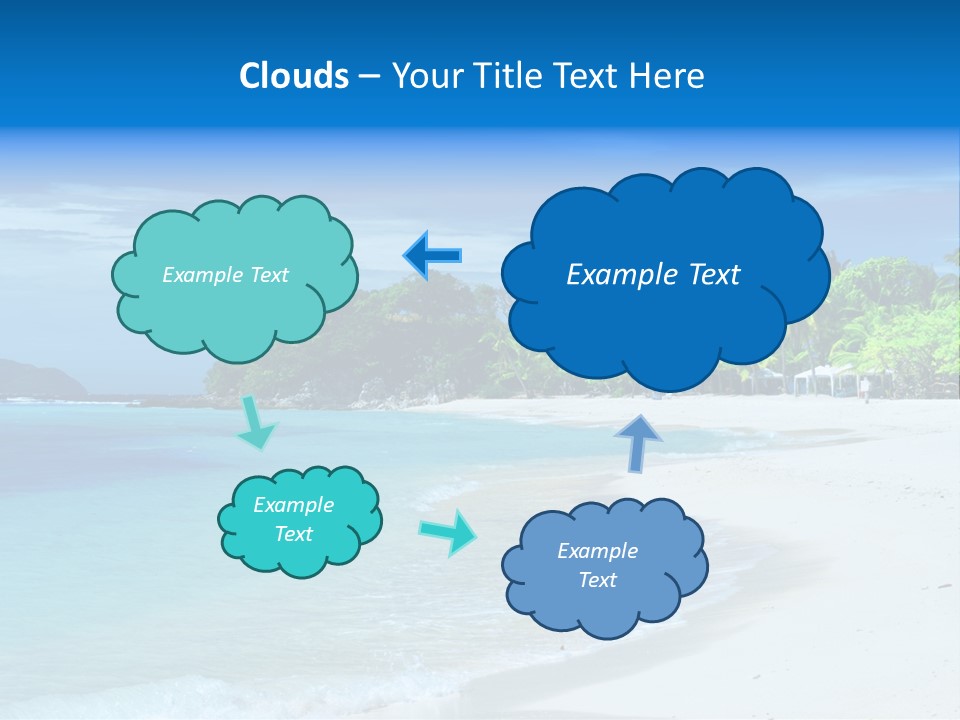 Cloud Tropical Landscape PowerPoint Template