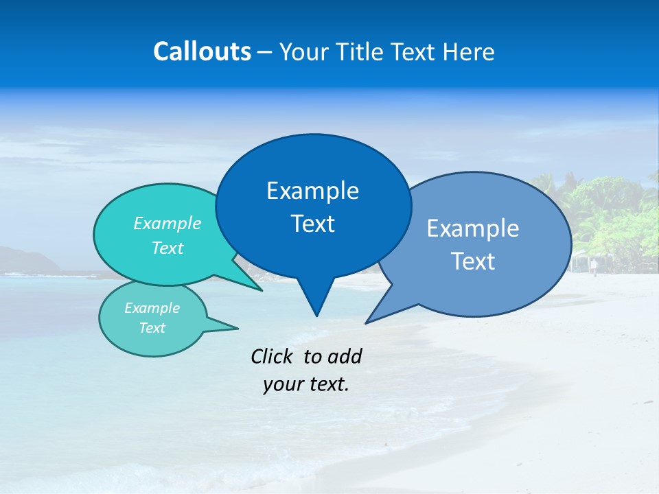 Cloud Tropical Landscape PowerPoint Template