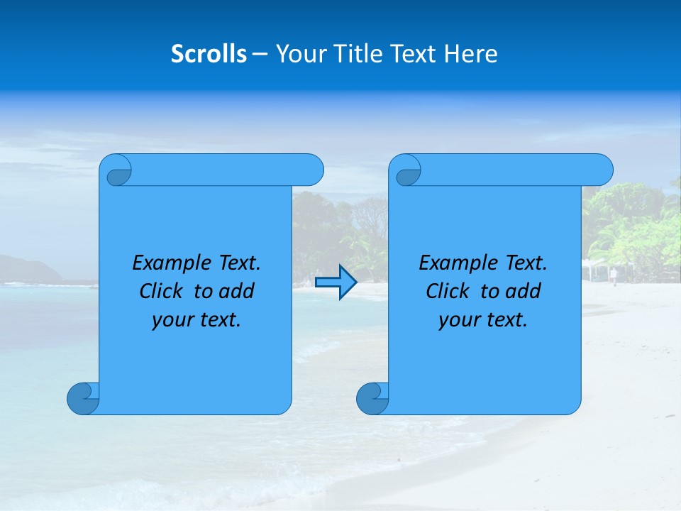 Cloud Tropical Landscape PowerPoint Template