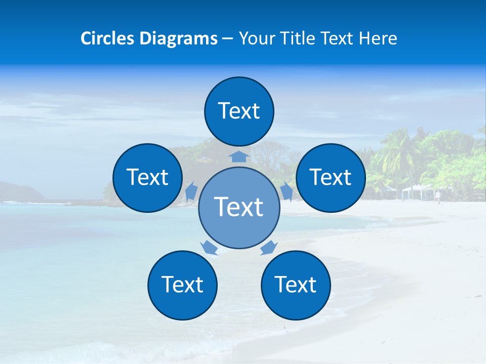 Cloud Tropical Landscape PowerPoint Template