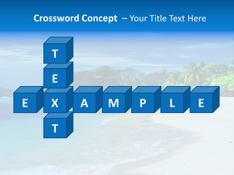 Cloud Tropical Landscape PowerPoint Template