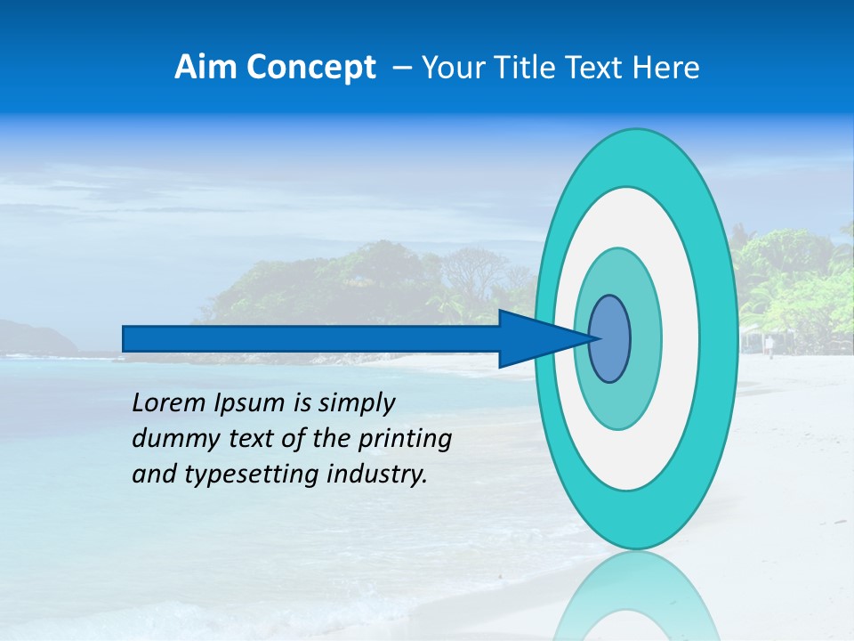 Cloud Tropical Landscape PowerPoint Template