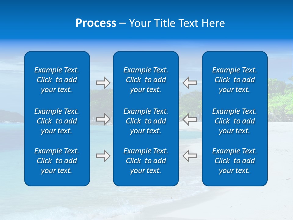 Cloud Tropical Landscape PowerPoint Template