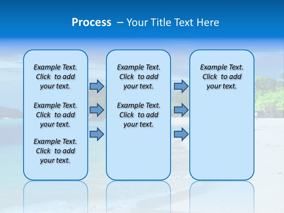 Cloud Tropical Landscape PowerPoint Template