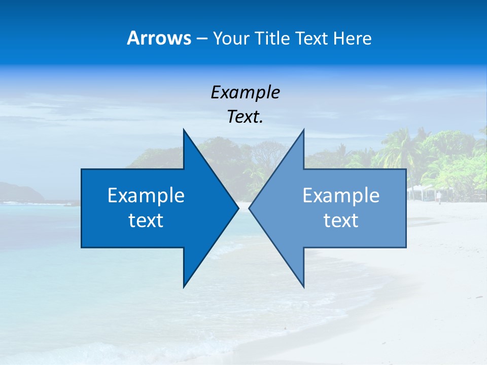 Cloud Tropical Landscape PowerPoint Template