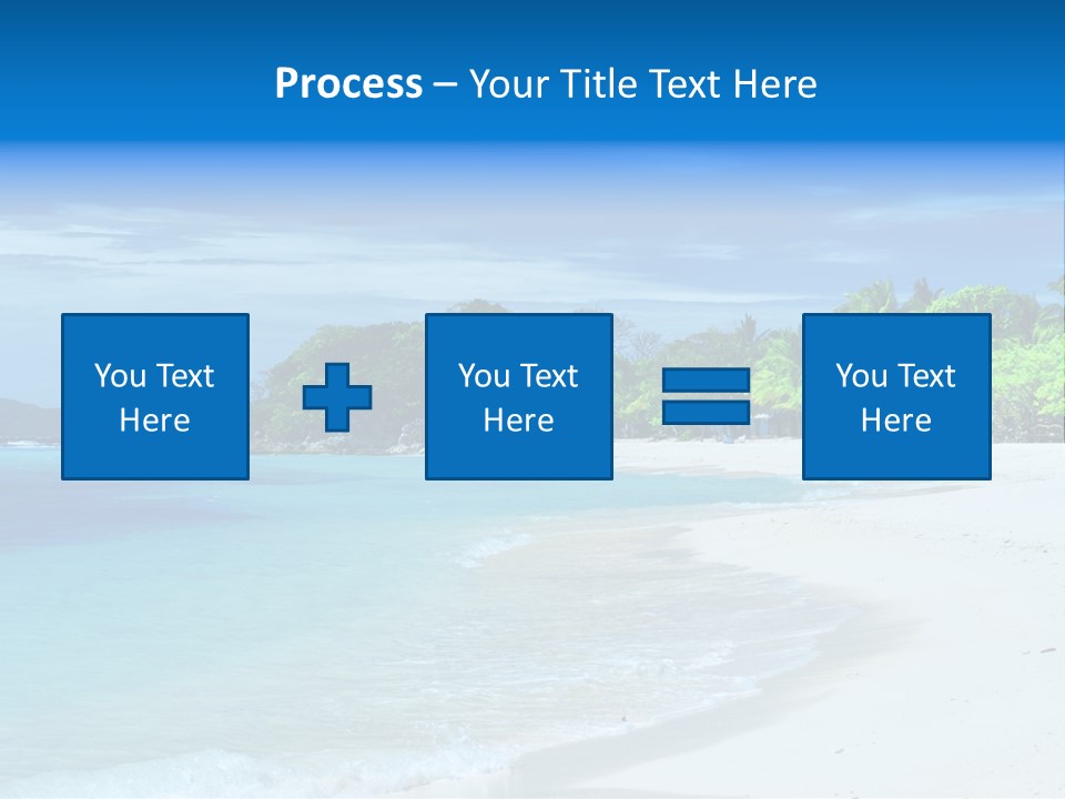 Cloud Tropical Landscape PowerPoint Template