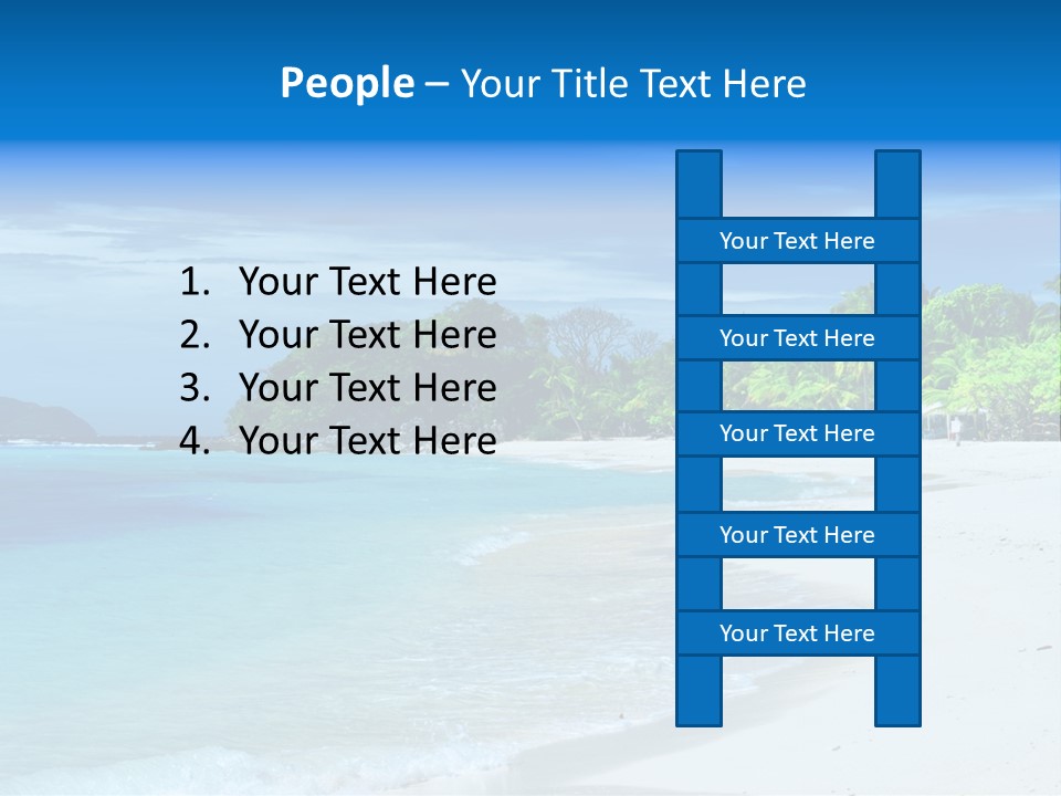 Cloud Tropical Landscape PowerPoint Template