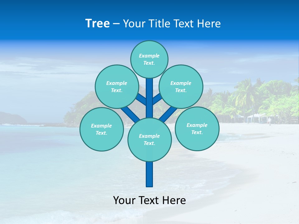 Cloud Tropical Landscape PowerPoint Template