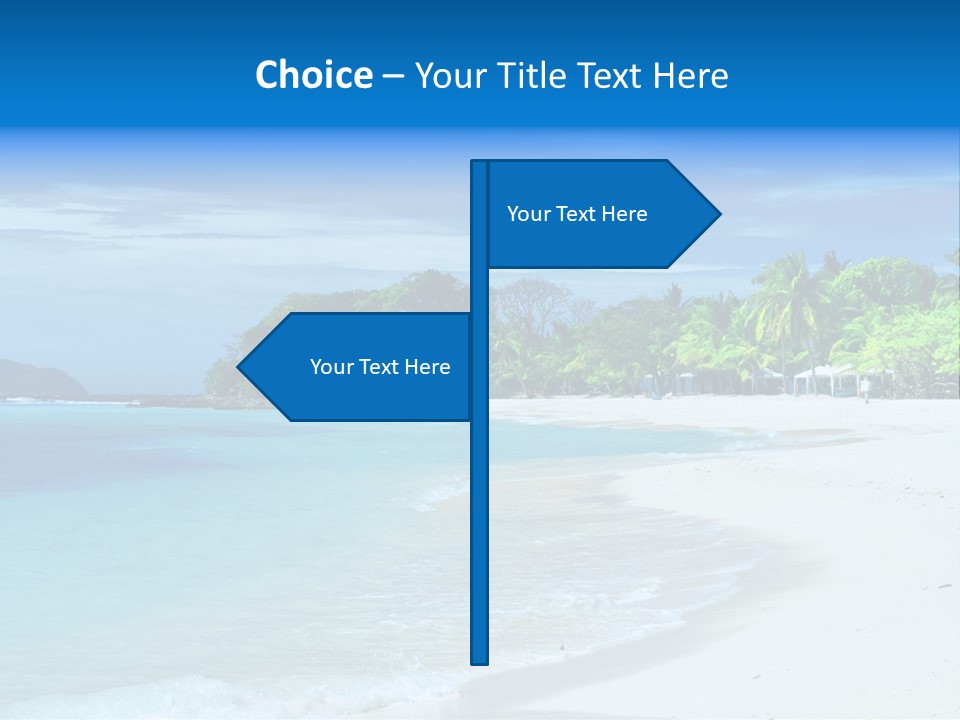 Cloud Tropical Landscape PowerPoint Template