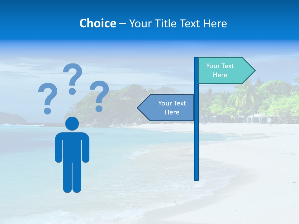 Cloud Tropical Landscape PowerPoint Template