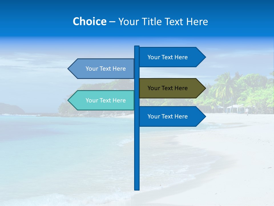 Cloud Tropical Landscape PowerPoint Template