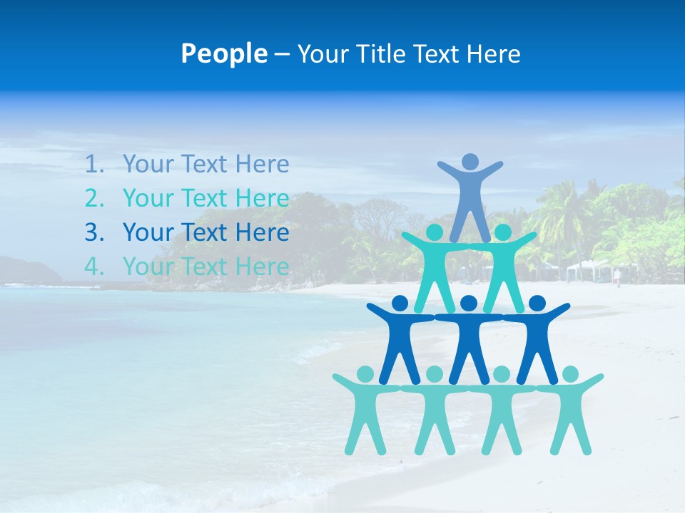 Cloud Tropical Landscape PowerPoint Template